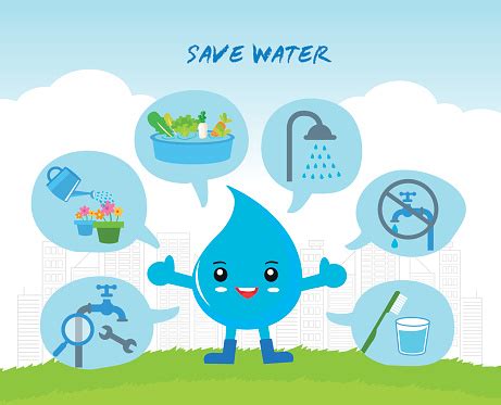 Ilustración de Guardar La Infografía Del Agua y más Vectores Libres de Derechos de Agua - Agua ...