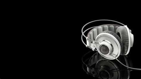 Silver headphones, headphones, black, white, AKG HD wallpaper ...