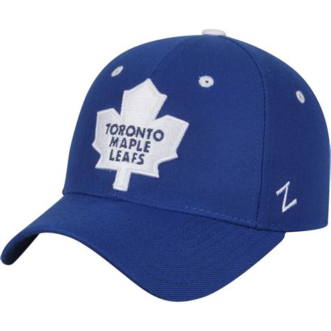 Zephyr Toronto Maple Leafs Royal Crosscheck Fitted Hat