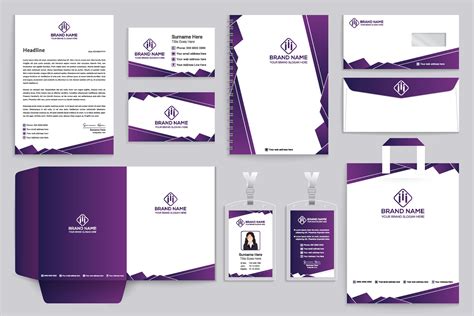 Clean professional stationery template 27134420 Vector Art at Vecteezy