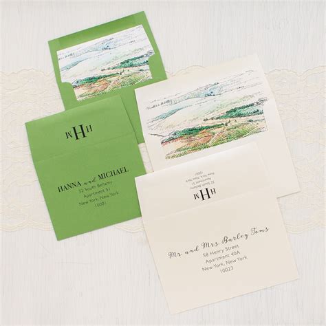 Winery Landscape Wedding Invitations | Beacon Lane