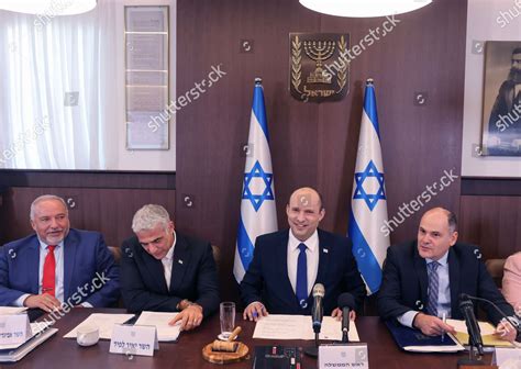 Israeli Prime Minister Naftali Bennett 2r Editorial Stock Photo - Stock ...