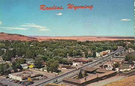 Old Rawlins Wyoming postcard. My parents hometown. Hagins collection.