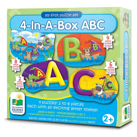 My First ABC Puzzles | Learning & Growing with Every Piece | 4-In-A-Box