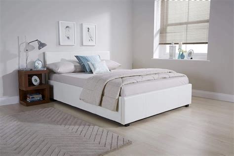 Seattle Ottoman Storage Bed Side Lift Opening - White 4ft Small Double: Amazon.co.uk: Kitchen & Home