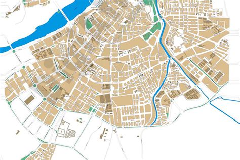 Badajoz (spain) - city map