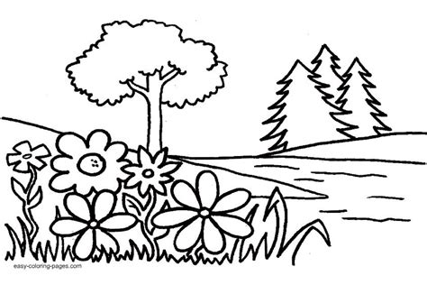 easy garden coloring pages - Clip Art Library