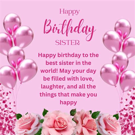 Heart Touching Birthday Wishes for Sister, Also Get the Best Wishes ...