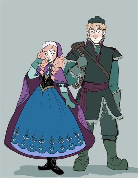 Kristoff And Anna Frozen Fan Art