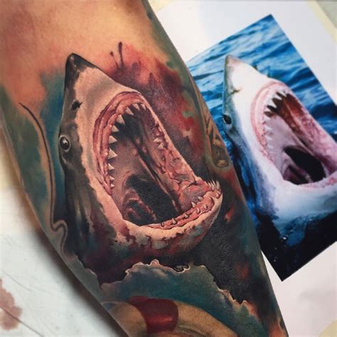 Great White Shark Tattoo | Best tattoo design ideas