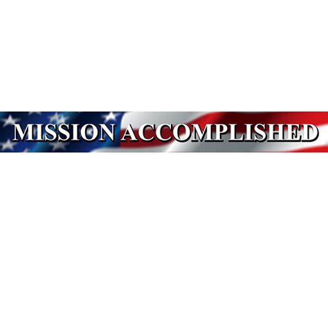 Mission Accomplished Banner - Etsy