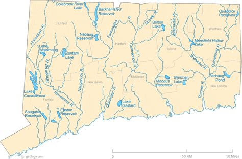 Connecticut River Map | Color 2018