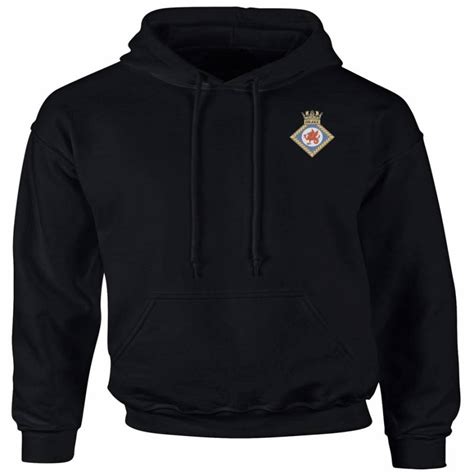 HMS Drake - Official Royal Navy Hoodie - Embroidered Logo - Intercept Inter National