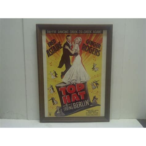 Vintage "Top Hat" Movie Poster | Chairish