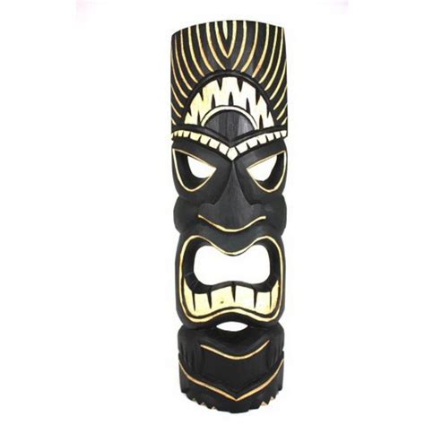 This Kanaloa Tiki Mask has been hand carved with great attention to details with a beautiful ...