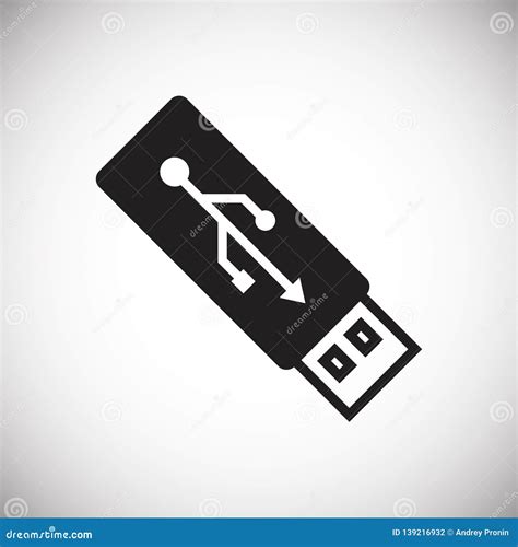 Data Storage Device Icon on White Background for Graphic and Web Design ...