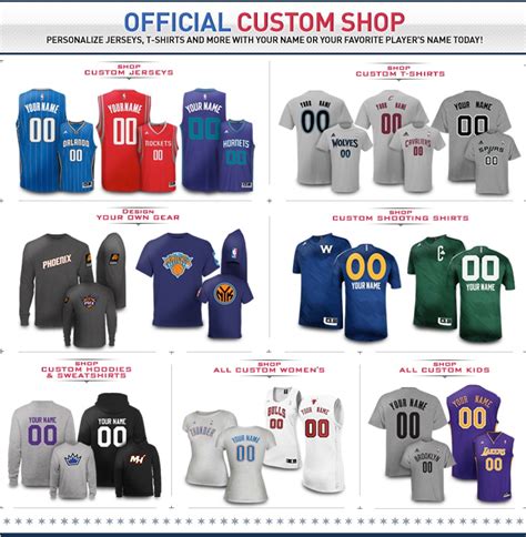 NBA Custom Shop - Buy NBA Custom Jerseys, Hats, Apparel & Gear from NBA ...