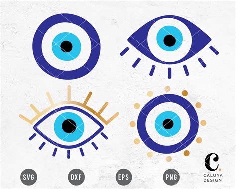 Evil Eye SVG Set For Cricut Craft Project – Caluya Design