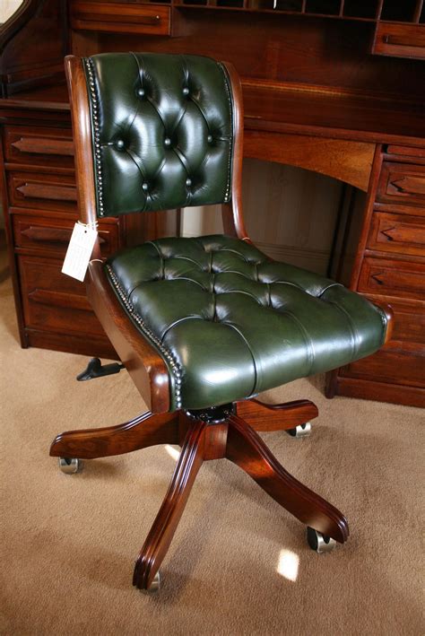 Antique Leather Office Chair