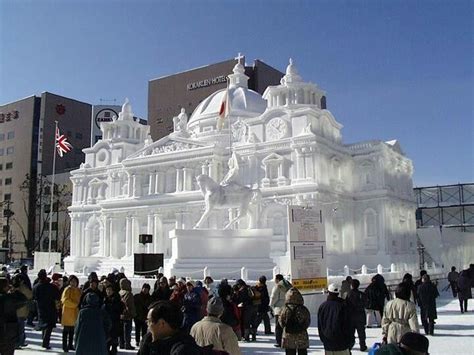 The Sapporo Snow Festival (Sapporo Yuki Matsuri) is held during one ...