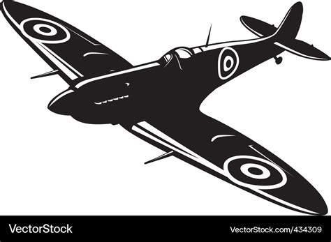 Spitfire Royalty Free Vector Image - VectorStock