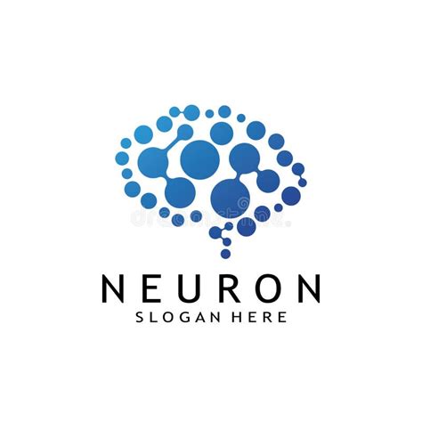 Brain Logo or Nerve Cell Logo with Vector Illustration Template Stock Vector - Illustration of ...