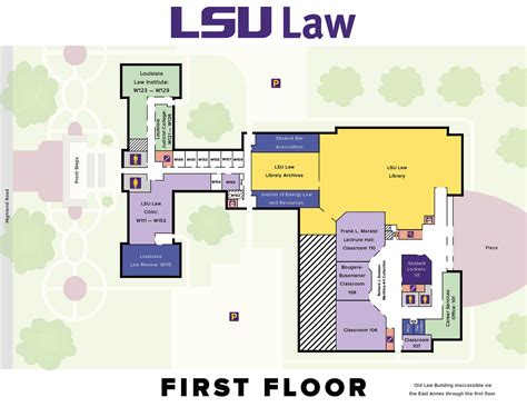 LSU University Campus Map