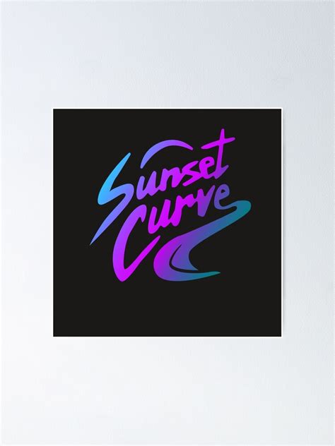 "Sunset curve logo" Poster for Sale by sca09 | Redbubble