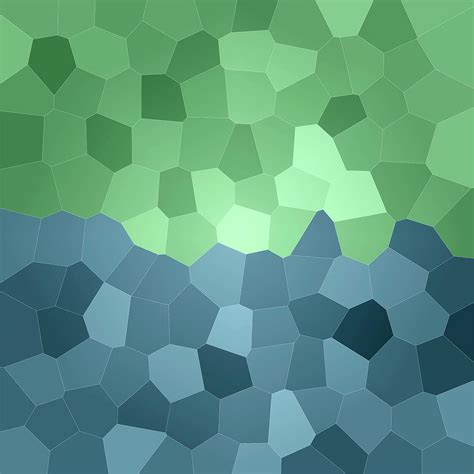 Blue green large simple geometric pattern Digital Art by Elena Sysoeva | Fine Art America