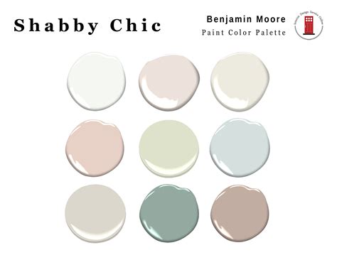 Shabby Chic Interior Paint Palette Prepackaged Benjamin Moore - Etsy Canada