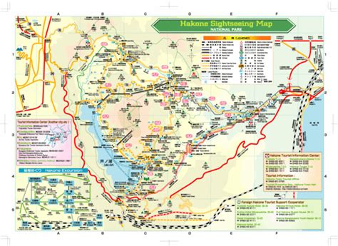 Hakone Tourist Map - Hakone Kanagawa • mappery