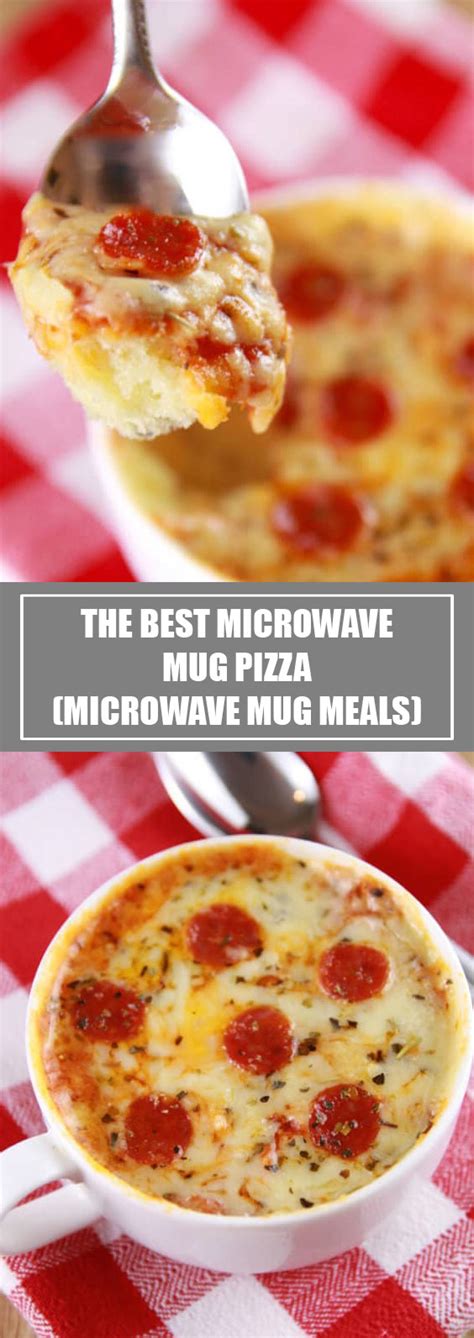 The Best Microwave Mug Pizza (Microwave Mug Meals) #mugpizza #pizza - FAMOUS RECIPES