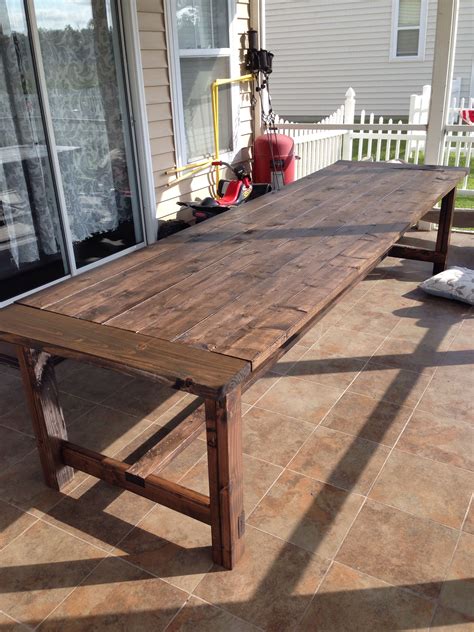 Large Outdoor Table | Outdoor farm table, Diy outdoor table, Diy patio table