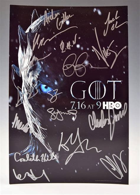 Game Of Thrones Cast Signed Photograph