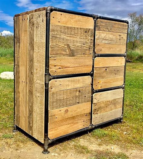 Multipurpose Reclaimed Pallets Shelving Cabinet | Wood Pallet Furniture