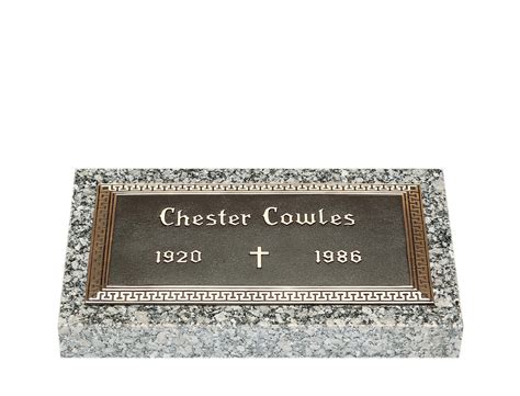 Classic Design Single Bronze Grave Marker | Lovemarkers.com