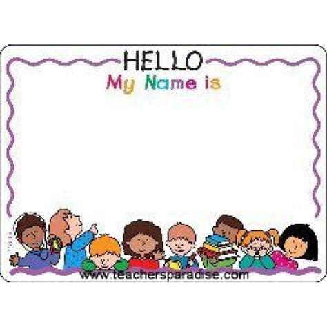 Fall Name Tags For Kids