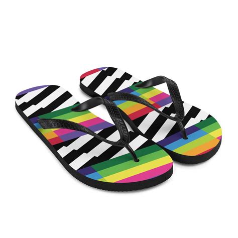 Rainbow Flip-flops Rainbow Sandals Amazing Rainbows - Etsy | Rainbow ...