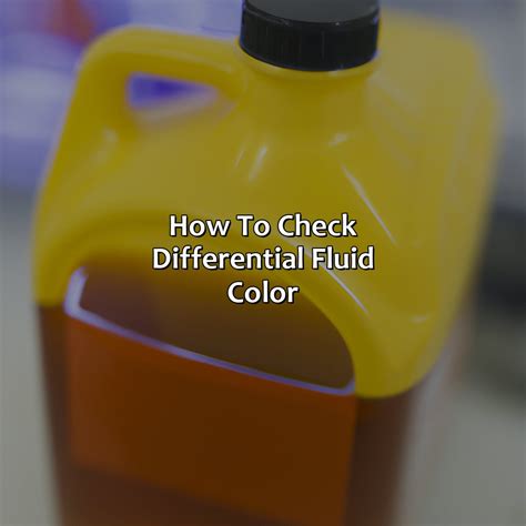 What Color Is Differential Fluid - colorscombo.com