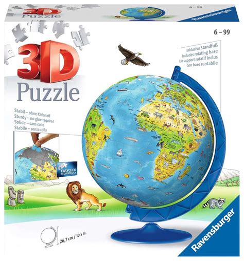 Ravensburger Children’s World Globe 3D Puzzle – The Puzzle Collections