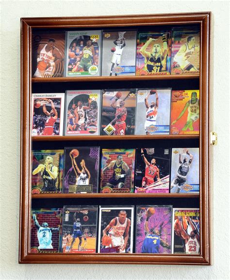 20 Sports Card Display Case Wall Mount Cabinet | Free Shipping ...