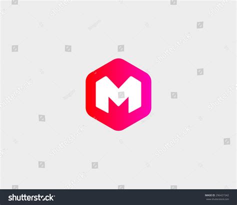 Abstract Letter M W Logo Design Template. Colorful Hexagon Creative Sign. Universal Vector Icon ...