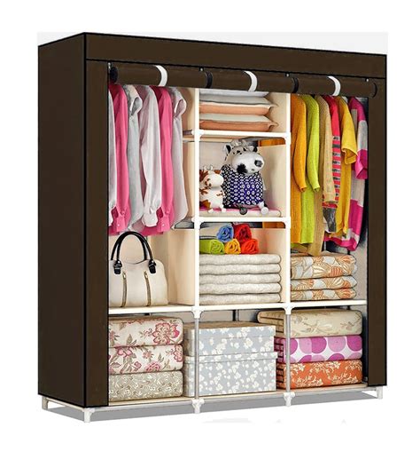 Fancy & Portable Collapsible Foldable Wardrobe Closet, Portable Wardrobe, Folding Almirah ...