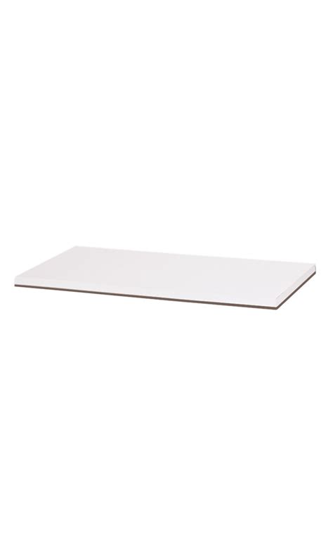 48'' x 12'' White Laminated Melamine Shelves | Store Supply