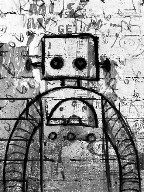 Graffiti Robot Mixed Media by Roseanne Jones | Fine Art America