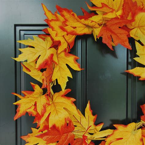 DIY fall leaf wreath (for only $5!) - THE SWEETEST DIGS