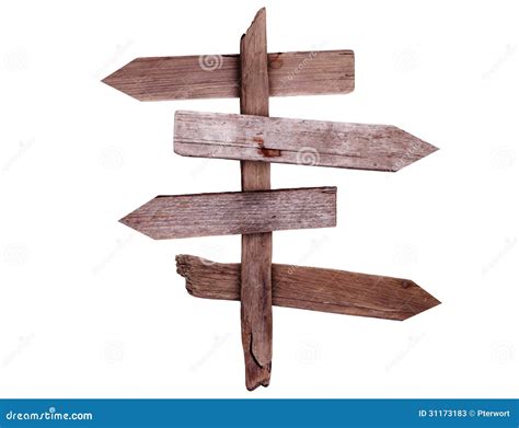 Wooden Directional Sign