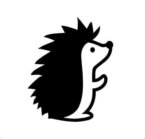 Cute hedgehog unique animal file svg ai dxf eps png | Etsy | Silhouette art, Animal silhouette ...