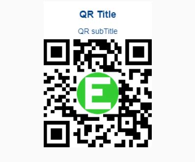 QR Code Generator With Logo And Title Support - EasyQRCodeJS | CSS Script