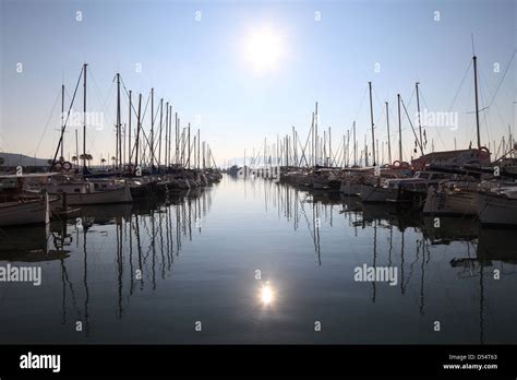 Puerto Pollensa, Spain, marina in Mallorca Stock Photo - Alamy